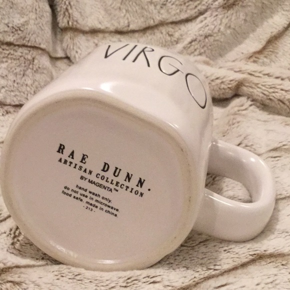 🔥 NEW RARE Blk AND Gold Rae Dunn VIRGO Zodiac Mug ♍️ Dual-sided - Picture 7 of 7